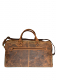 Vintage-Leder Reisetasche braun